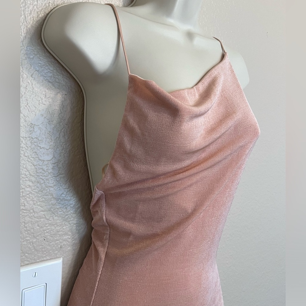 NWT Misha Celestine Gown Pink Champagne - Picture 5 of 13